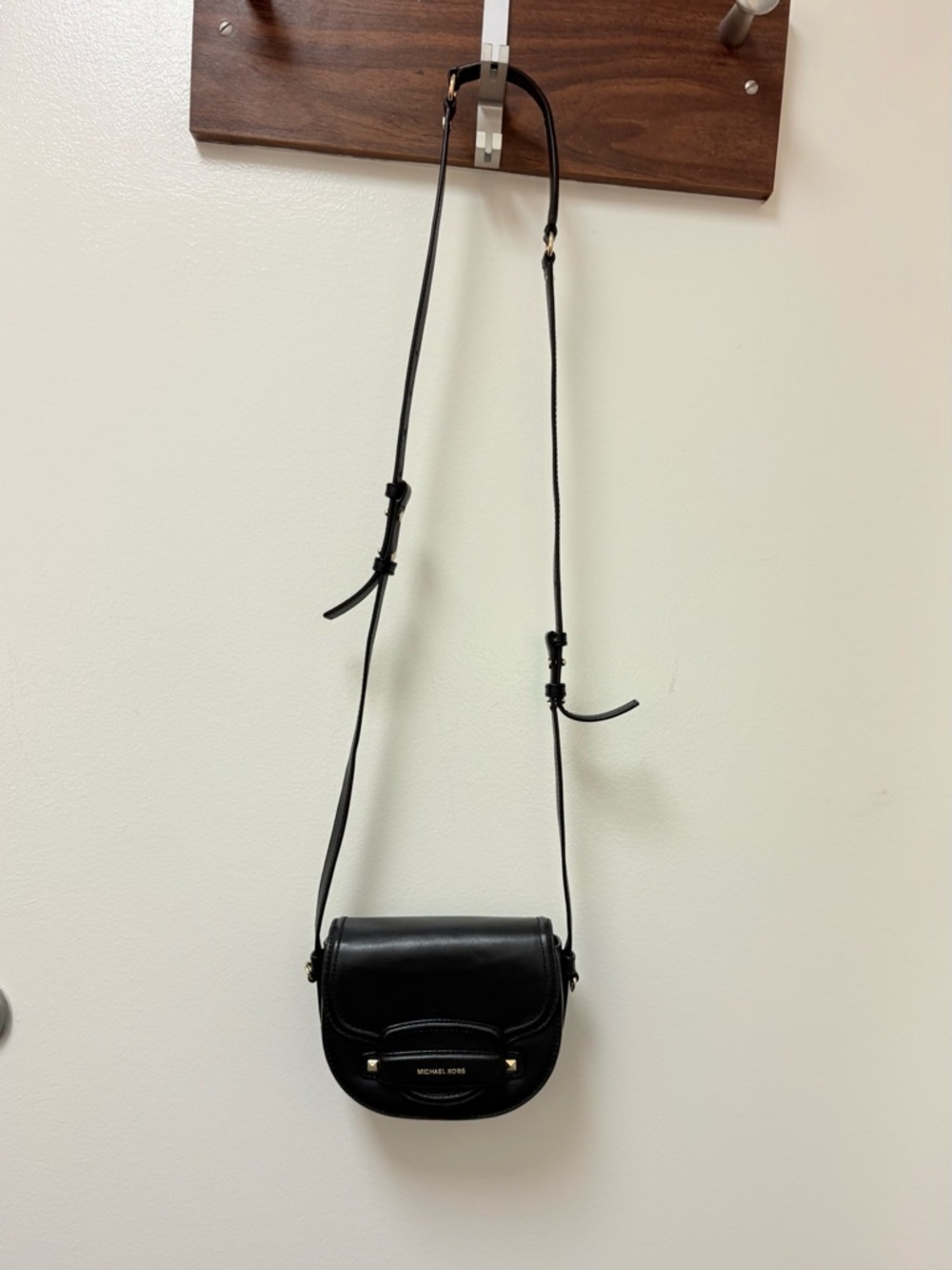 Michael Kors Small Leather Saddle Bag